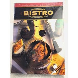 Sharon O'Connor's Swinging French Jazz Parisian Bistro Cookbook + CD New Sealed